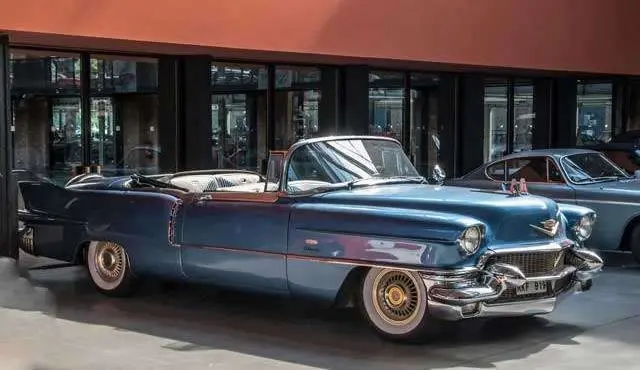 classic blue car